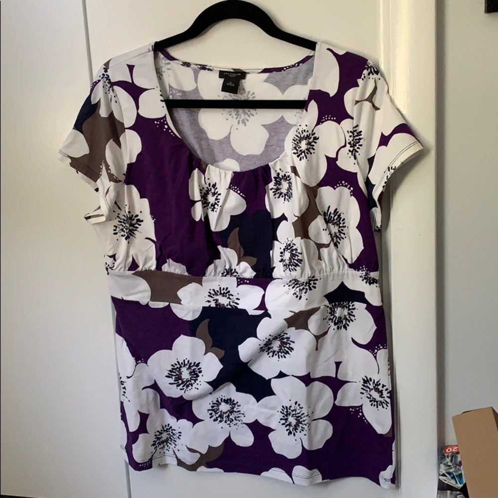 Ann Taylor cap sleeve blouse